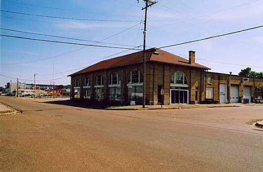 Former home of Moore & McDavid Buick, currently Charles Spain Auto Service, Greenwood, MS
