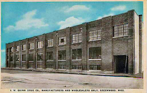 J.W. Quinn Drug Co.,Manufacturers and Wholesalers Only, Greenwood, Miss